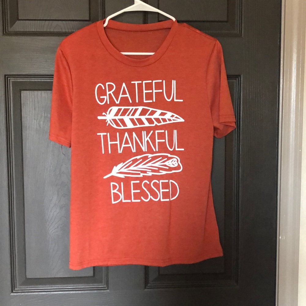 Grateful, thankful, blessed T-shirt